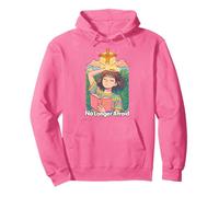 Christian Anime Manga No More Afraid Kawaii Bibbia Rosa Felpa con Cappuccio