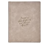 KJV Holy Bible, Large Print Note-taking Bible, Vegan Leather Hardcover - King James Version. Pink Trust in the Lord Prov 3:5