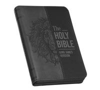 Christian Art G KJV Bible Pocket W/Zip Faux Leather, Black/ (Imitation Leather)