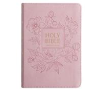 Christian Art Gift KJV Bible Compact Large Print (Faux Leather, Pink (Tascabile)