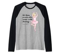 Christian Ballerina Lode Gesù Cristo Balletto Dio Salmo Maglia con Maniche Raglan