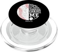 Christian Baseball I Can Do All Things Religious Verse Regali PopSockets PopGrip per MagSafe