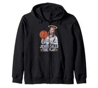 Christian Basketball Amante Religioso Baller Gesù Cristo Felpa con Cappuccio