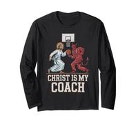 Christian Basketball Amante Religioso Baller Gesù Cristo Maglia a Manica