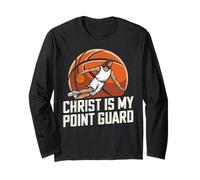 Christian Basketball Amante Religioso Baller Gesù Cristo Maglia a Manica