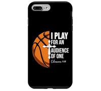Christian Basketball Play for Audience of One Colossian 3:23 Custodia per iPhone 7 Plus/8 Plus