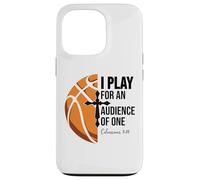 Christian Basketball Scripture 23 God Basketball Bible Verse Custodia per iPhone 13 Pro