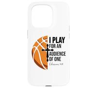 Christian Basketball Scripture 23 God Basketball Bible Verse Custodia per iPhone 15 Pro