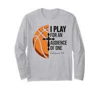 Christian Basketball Scripture 23 God Basketball Bible Verse Maglia a Manica