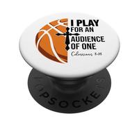 Christian Basketball Scripture 23 God Basketball Bible Verse PopSockets PopGrip Adesivo