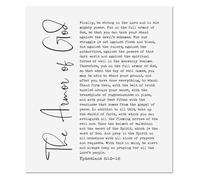 Christian Bedroom Decor Armor of God Art Print Bible Verse Quotes Scripture Wall Art for Home(Unframed,16x24inch(40x60cm))