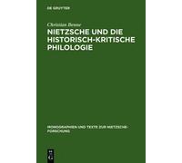 Christian Benne Nietzsche und die historisch-kritische Philol (Copertina rigida)