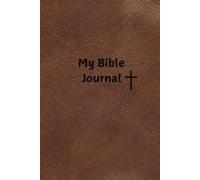 Christian Bible Journal for Men, Lined Notebook, scripture thoughts, Religious church Book, Gift for spouse, Husband or boyfriend, Daily Devotional, ... Christ: Brown Cross, Godly man, Leather image