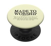 Christian Bible Verse collection, Made for Worship PopSockets PopGrip Adesivo