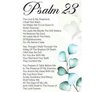 Christian Bible Verse Poster Inspirational Scripture Wall-Art Faith Based Gift for Office Church Classroom Religious Decor Uplifting Biblical Quote(Framed,12x18inch(30x45cm))