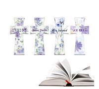 Christian Bookmarks - Christian Scripture Bookmark, Ispirazionale Religious Bookmarks Flower Bible Magnetic Bookmarkk, For Christmas Birthday School Office Church Student Women Teacher Book Lovers