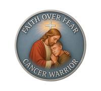 Christian Challenge Coin, Faith Pocket Medallion, Religious Commemorative Token, Engraved Double Sided Durabled Collectible for Men Women Adults Home Spiritual Support, 1.18 Inches
