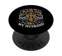 Christian Chaplain Religione Pastore Amo il mio Cappellano PopSockets PopGrip Adesivo