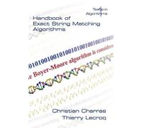 Christian Charras Thierry L Handbook of Exact String Matching Algor (Tascabile)