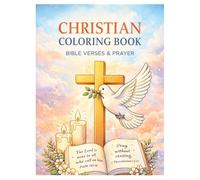Christian Coloring Book: Bible Verses & Prayer