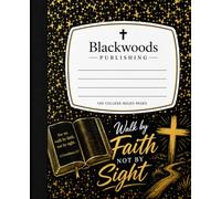 Christian Composition Notebook | Walk by Faith Not by Sight | 100 College Ruled Pages: Faith-Based | Christian School Supplies for High School, College, Bible Study, Church, Note-Taking, Journaling