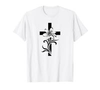 Christian Cross Art Citazione Cristiana Religous Quote Art Maglietta