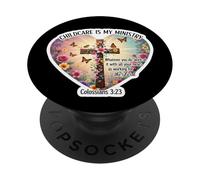 Christian Day Care Caregiver Childcare è la mia Bibbia del Ministero PopSockets PopGrip Adesivo