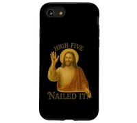 Christian Divertente Gesù Alto Cinque Inchiodato Si Pasqua Custodia per iPhone SE (2020) / 7/8