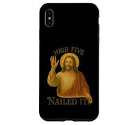 Christian Divertente Gesù Alto Cinque Inchiodato Si Pasqua Custodia per iPhone XS Max