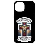 Christian EM Doctor Medicina d'urgenza è la mia Bibbia del Ministero Custodia per iPhone 15