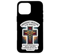 Christian EM Doctor Medicina d'urgenza è la mia Bibbia del Ministero Custodia per iPhone 16 Pro Max