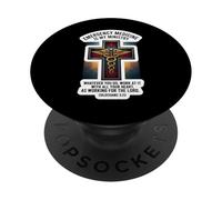 Christian EM Doctor Medicina d'urgenza è la mia Bibbia del Ministero PopSockets PopGrip Adesivo