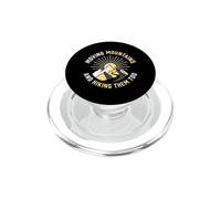 Christian escursionista in movimento montagne fede sentiero PopSockets PopGrip per MagSafe