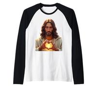 Christian Faith And Love T-Shirt Maglia con Maniche Raglan