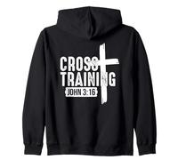 Christian Faith Believe, The Word of God, Cross Training Felpa con Cappuccio