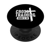Christian Faith Believe, The Word of God, Cross Training PopSockets PopGrip Adesivo