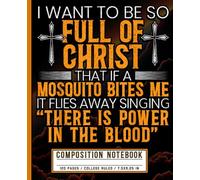 Christian Faith Composition Notebook: Funny Bold Journal for Teens, Students, and Churchgoers Featuring Crosses, Clouds, and Gospel Typography | Faith Over Fear Theme | College Ruled Lined Paper