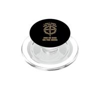 Christian Faith Gesù Croce inginocchiarsi solo un uomo design PopSockets PopGrip per MagSafe