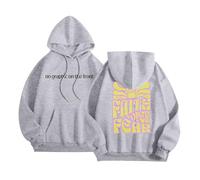 Christian Faith Over Fear Felpe da allenamento da donna Trendy Summer Jesus Casual Felpe con cappuccio Religioso Autunno Università Spiaggia Graphic Felpe Goth I Love Jesus Pray The Lord Y2K, Grigio