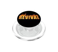 Christian Faith Revival Fire - Born-Again Believer Graphic PopSockets PopGrip per MagSafe