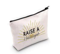 Christian Faith - Trousse per cosmetici, regali religiosi ispiratori, per sollevare un alleluia, regalo di culto per le donne, Allevare un alleluia