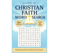 Christian Faith Word Search: Relaxing and Fun Puzzles for Everyone with Easy to Read Print about The Bible, Christian values, Inspirational Themes and ... Gift for Vacations, Holidays and Free Times