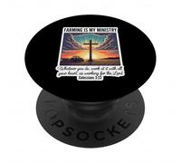 Christian Farmer Farming è il mio Signore del Ministero Gesù Cristo PopSockets PopGrip Adesivo