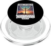 Christian Farmer Farming è il mio Signore del Ministero Gesù Cristo PopSockets PopGrip per MagSafe