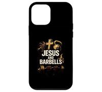 Christian Fitness Gesù e Bilancieri Cool Mens Faith Abbigliamento Custodia per iPhone 12 mini