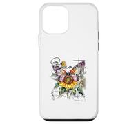Christian Floral Faith Bellezza dalle ceneri Isaia 61:3 Custodia per iPhone 12 mini