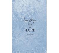 Christian Gifts | I Am With You: Haggai 1:13 Blue Scripture Journal Notebook Diary for Men, Women and Teens With 100 Bible Verses | Inspirational ... Pages for Writing Notes, Compact Handy Size