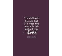 Christian Gifts | Jeremiah 29:13 Search for Me With All Your Heart: Purple Bible Journal Diary for Women and Teen Girls, Inspirational Biblical ... Pages for Writing Notes, Compact Handy Size