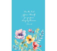 Christian Gifts | The Lord of Peace: Bible Journal Teal Notebook Diary for Women and Teen Girls With 100 Scripture Verses | Inspirational Biblical ... Pages for Writing Notes, Compact Handy Size
