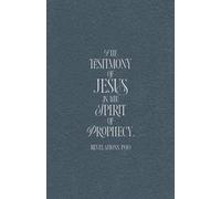 Christian Gifts | The Testimony of Jesus: Blue Scripture Journal Notebook With 100 Bible Verses for Men, Women and Teens Diary | Revelations 19:10 ... Pages for Writing Notes, Compact Handy Size